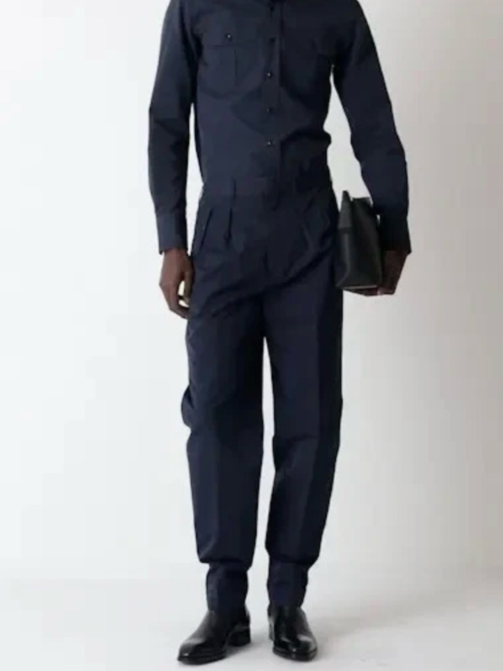 TOM FORD Fluid Double Pleat Cotton & Silk Poplin Pants